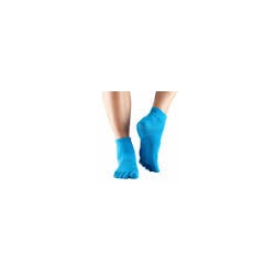 Protišmykové ponožky na jogu TOESOX bez prstov - Tyrkysové - iba M