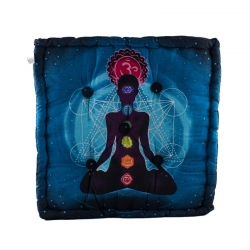 Meditačný vankúš Budha modrý