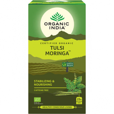 Tulsi Moringa, porciovaný čaj, 25 vreciek